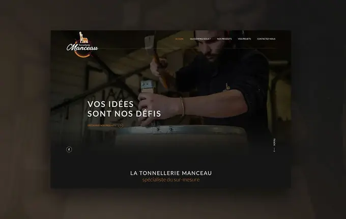 Site de La Tonnellerie Manceau « Vos idées sont nos défis »